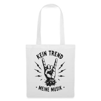 Kein Trend Meine Musik - Stoffbeutel - Weiß - Vorne