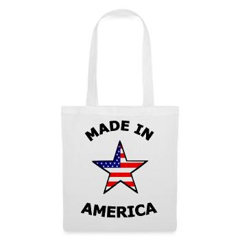 Amerikanische Flaggenstern - Stoffbeutel - Weiß - Vorne
