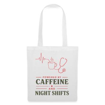 KaffeeKraft Nachtschicht - Stoffbeutel - Weiß - Vorne