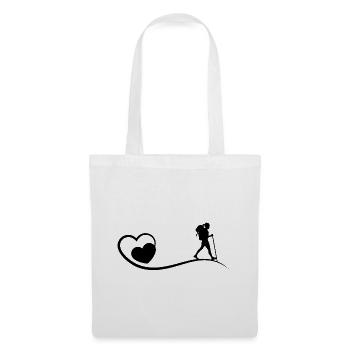 coeur et vagabondage - - Sac en tissu - blanc - Devant