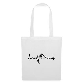 Heartbeat Mountain 1 et ski - (2) - Sac en tissu - blanc - Devant