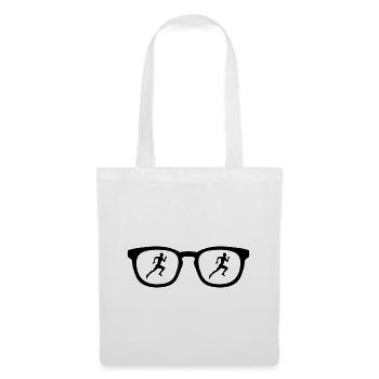 Lunettes de soleil et course à pied - - Sac en tissu - blanc - Devant