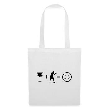 Wine Smile Face and Boxes - - Tote Bag - white - Front