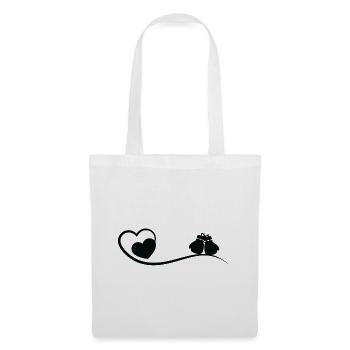 Heart Boxing Gloves - Bo - Tote Bag - white - Front
