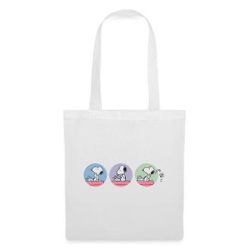 Peanuts Snoopy Autor - Stoffbeutel - Weiß - Vorne