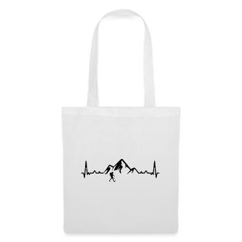 Heartbeat Mountain 1 et Randonnée - (2) - Sac en tissu - blanc - Devant