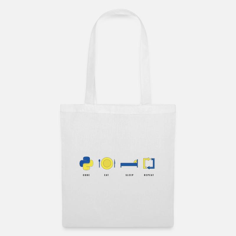 CODER PYTHON LIFE - Sac en tissu - blanc