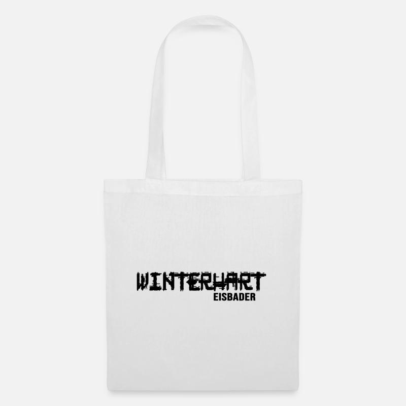Eisbader winterschwimmen winterhart Eisschwimmen - Stoffbeutel - Weiß