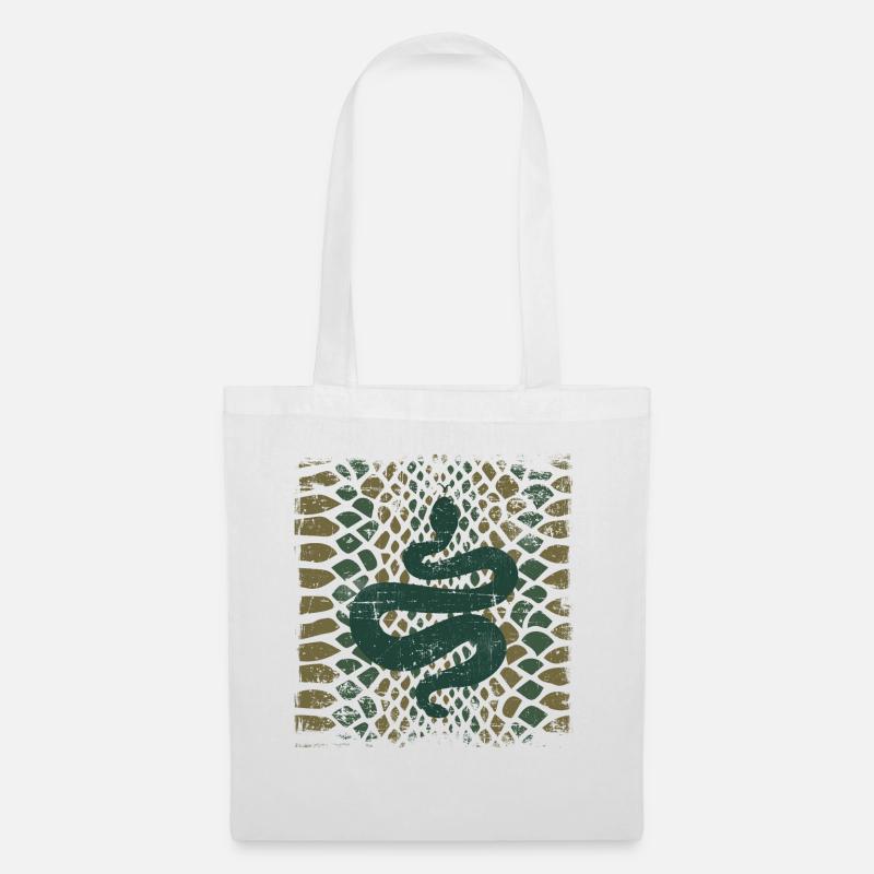 Snake Pattern Vintage Corn Snake Animal Gift - Tote Bag - white