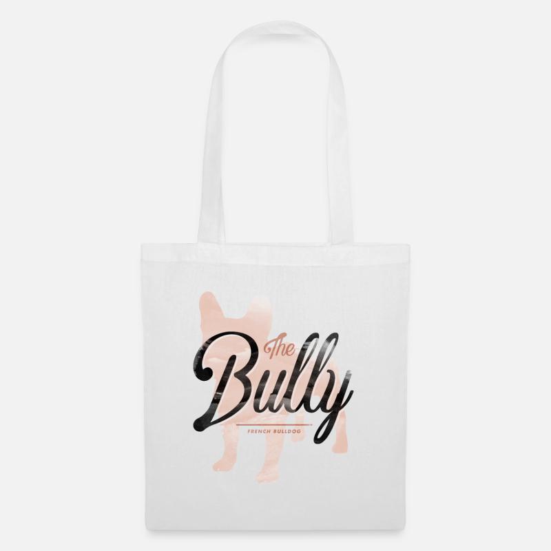 Bully mit Schriftzug - Stoffbeutel - Weiß