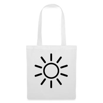 Sun line drawing shape - Tote Bag - white - Front