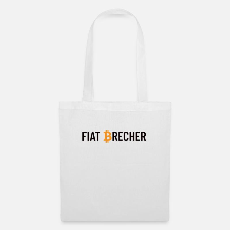 Witziges Bitcoin, Bitcoiner, Bitcoin Only Geschenk - Stoffbeutel - Weiß
