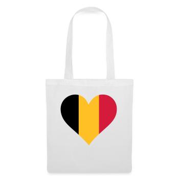 A heart for Belgium - Tote Bag - white - Front