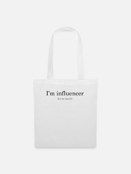 Influencer - Stoffbeutel - Weiß