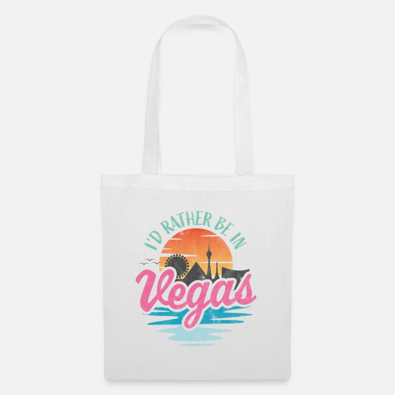 Ich wäre lieber in Vegas - Stoffbeutel - Weiß