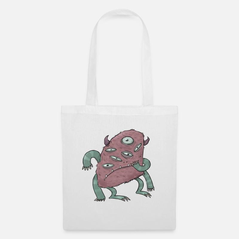 monster what? - Stoffbeutel - Weiß