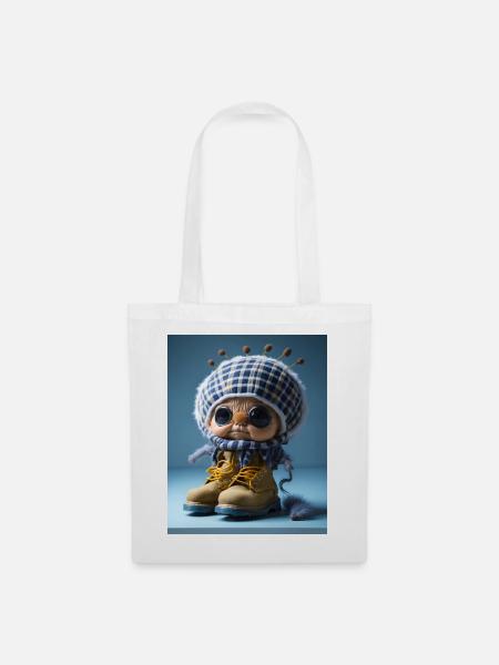 Cute Scottish spider - Tote Bag - white
