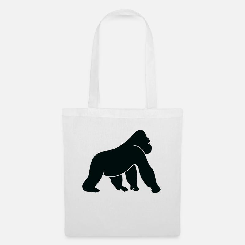 Ein wilder Gorilla - Stoffbeutel - Weiß