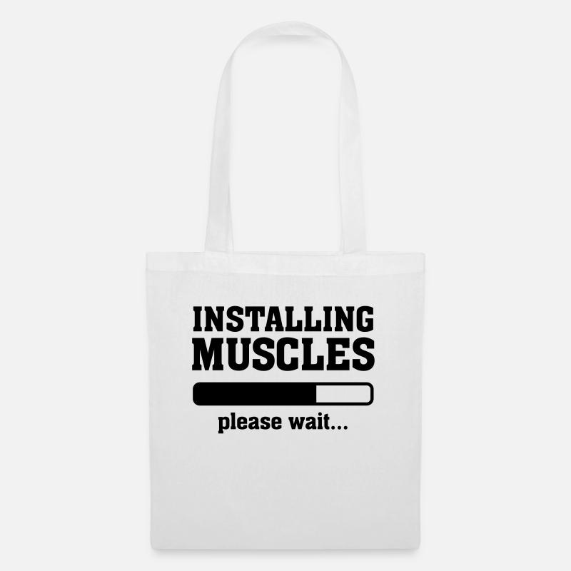 Installing Muscles - Tote Bag - white