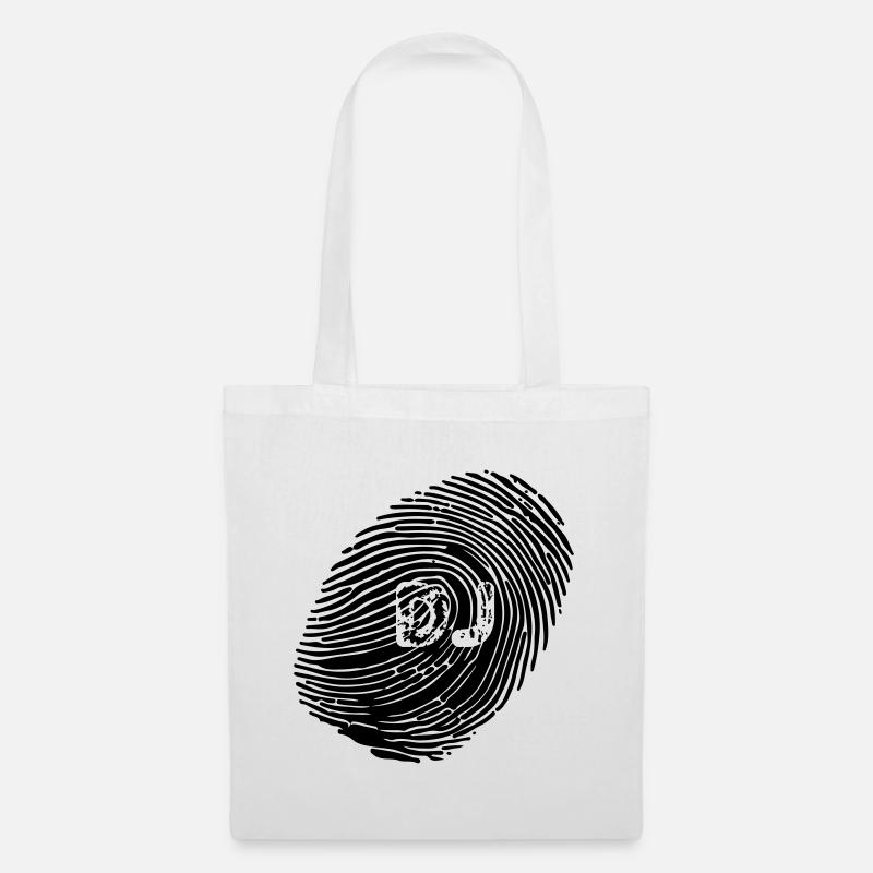Fingerprint dj - Tote Bag - white