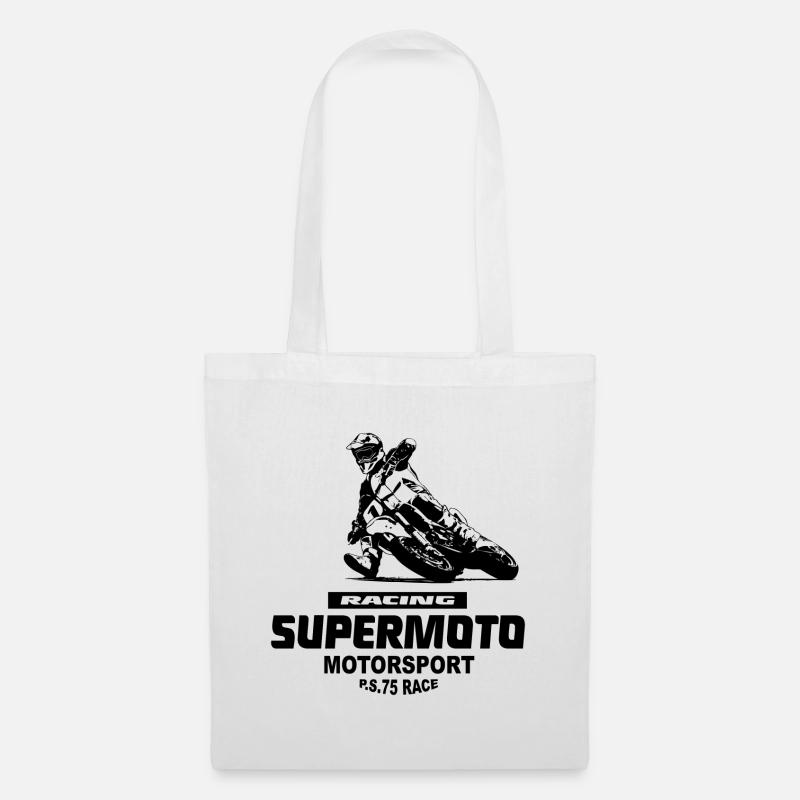 Supermoto - Stoffbeutel - Weiß