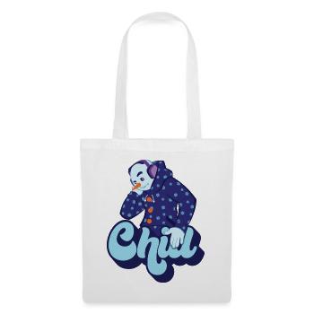 Chill Cool Fun Schneemann Winter Schnee Weihnachtsgeschenk - Stoffbeutel - Weiß - Vorne