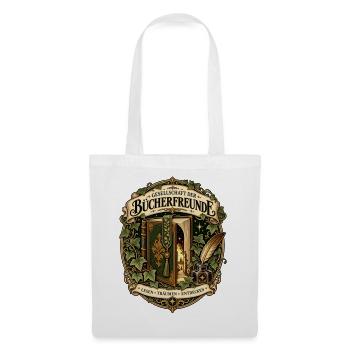 Gesellschaft der Bücherfreunde - Stoffbeutel - Weiß - Vorne