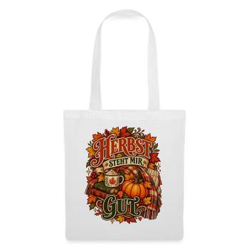 Herbst steht mir gut - Stoffbeutel - Weiß - Vorne