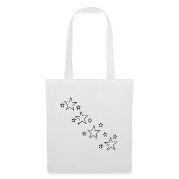 star - Sac en tissu - blanc - Devant
