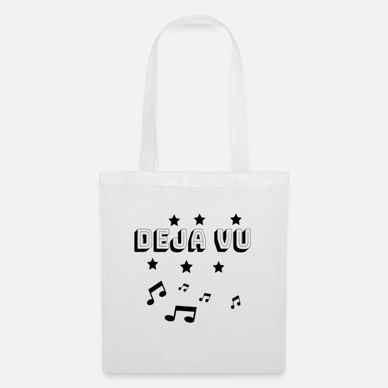 DEJA VU M SINGER Gift T Shirt Geschenkidee - Stoffbeutel - Weiß