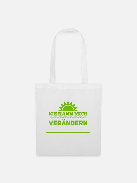 Veränderung ist möglich - Stoffbeutel - Weiß