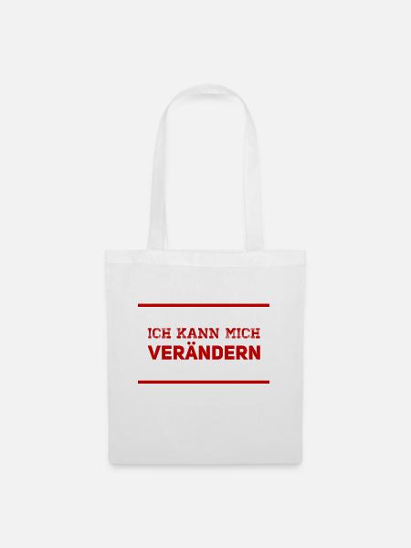 ich kann mich verändern - Stoffbeutel - Weiß