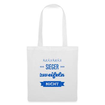 vor dir steht ein Sieger - Stoffbeutel - Weiß - Vorne