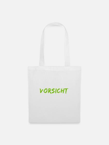 Achtung - Stoffbeutel - Weiß