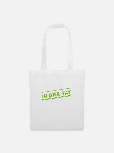 in der Tat - Stoffbeutel - Weiß