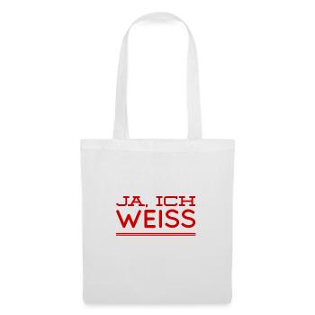 ich weiß es - Stoffbeutel - Weiß - Vorne