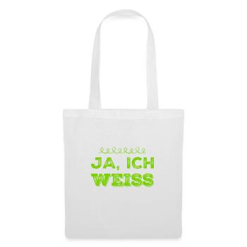 ist mir klar - Stoffbeutel - Weiß - Vorne