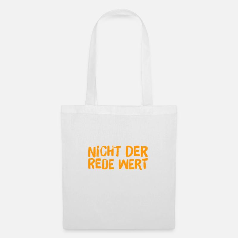 nicht der Rede wert - Stoffbeutel - Weiß