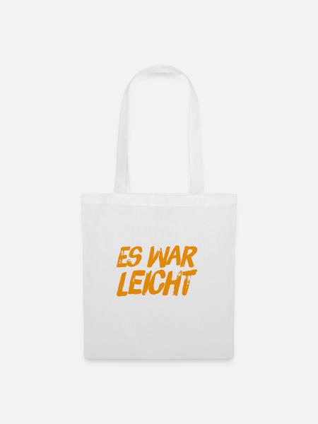 das ging ziemlich leicht - Stoffbeutel - Weiß