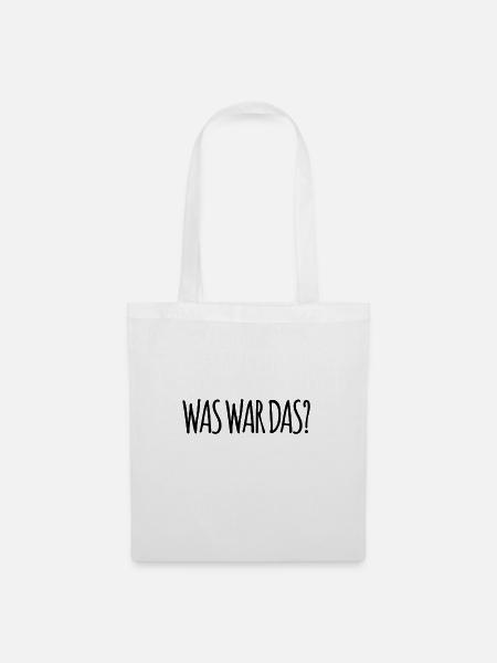 was das wohl war? - Stoffbeutel - Weiß
