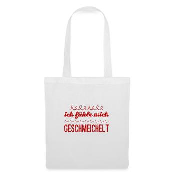 ich fühle mich geschmeichelt - Stoffbeutel - Weiß - Vorne