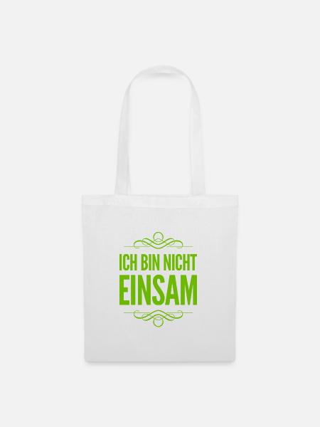 ich bin zufrieden - Stoffbeutel - Weiß