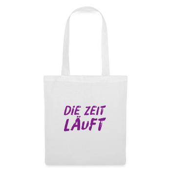 ich schau auf die Uhr - Stoffbeutel - Weiß - Vorne