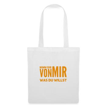 teilen geht immer - Stoffbeutel - Weiß - Vorne