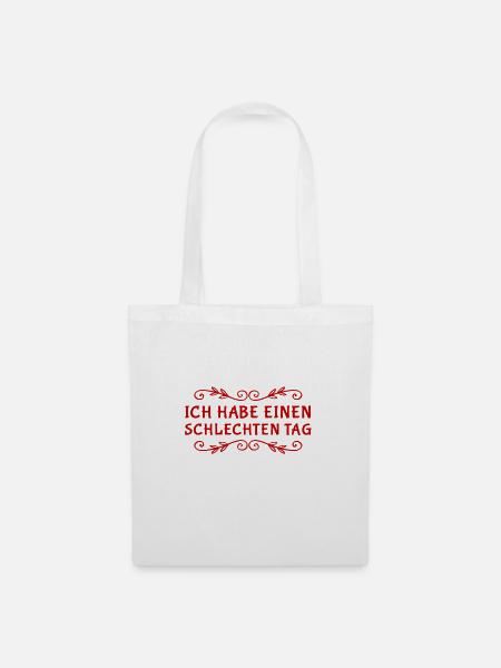mir ging es schon besser - Stoffbeutel - Weiß