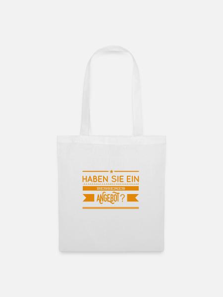 ein besseres Angebot - Stoffbeutel - Weiß