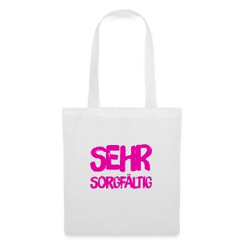 Sorgfalt ist mein Ding - Stoffbeutel - Weiß - Vorne