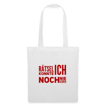 Rätsel sind nicht mein Ding - Stoffbeutel - Weiß - Vorne