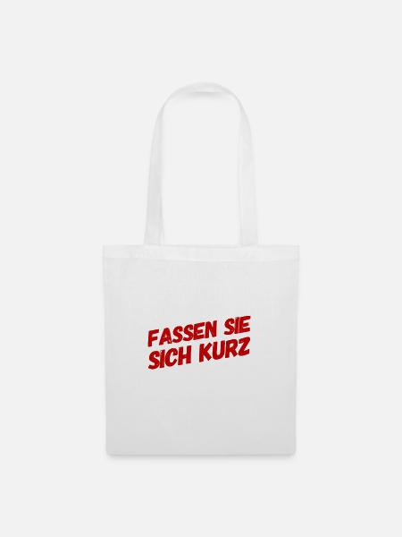 weniger ist mehr - Stoffbeutel - Weiß