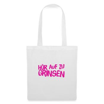 hör auf zu lachen - Stoffbeutel - Weiß - Vorne